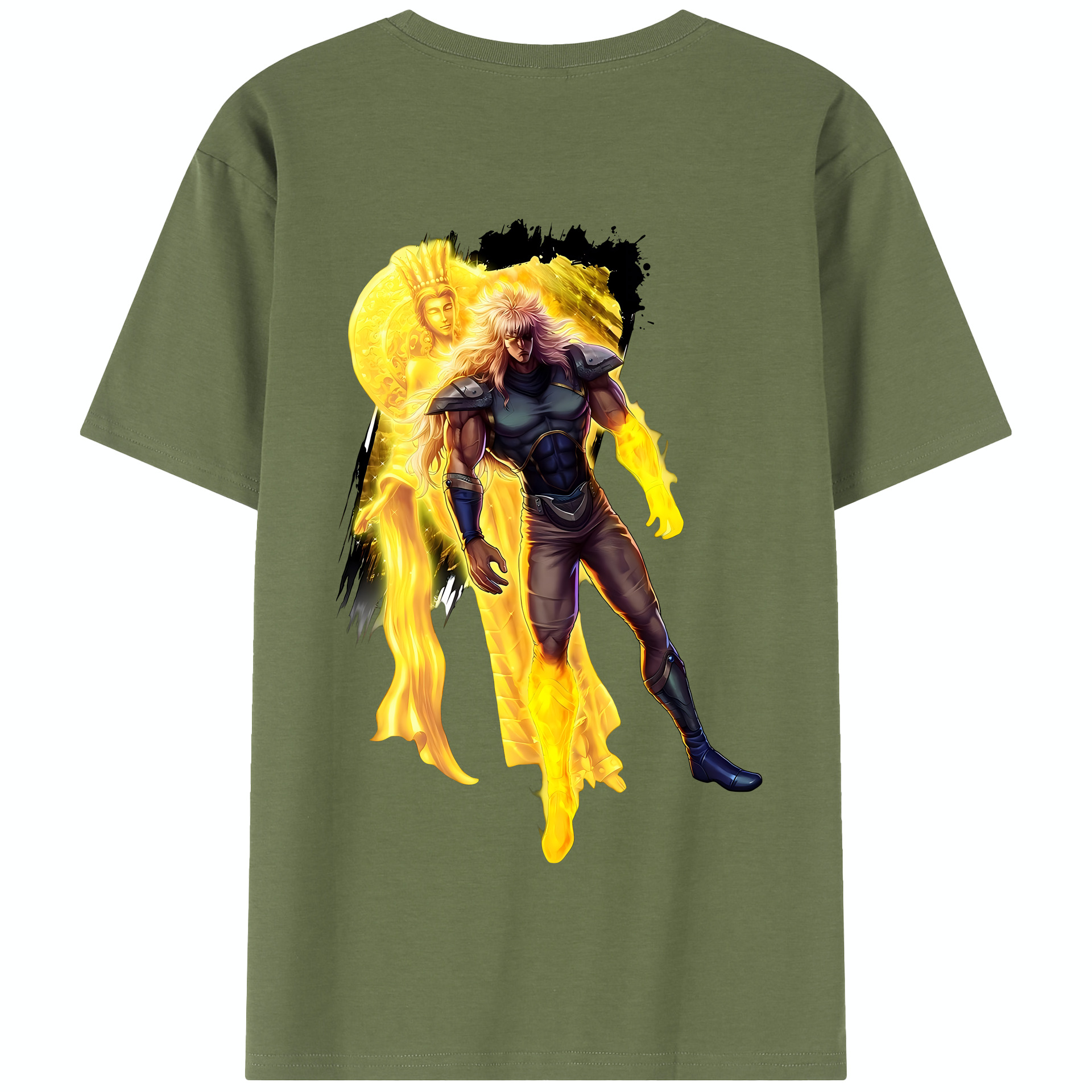 （画像用） 北斗の拳 Fist of the North Star 綿100％半袖Tシャツ（背面プリント）